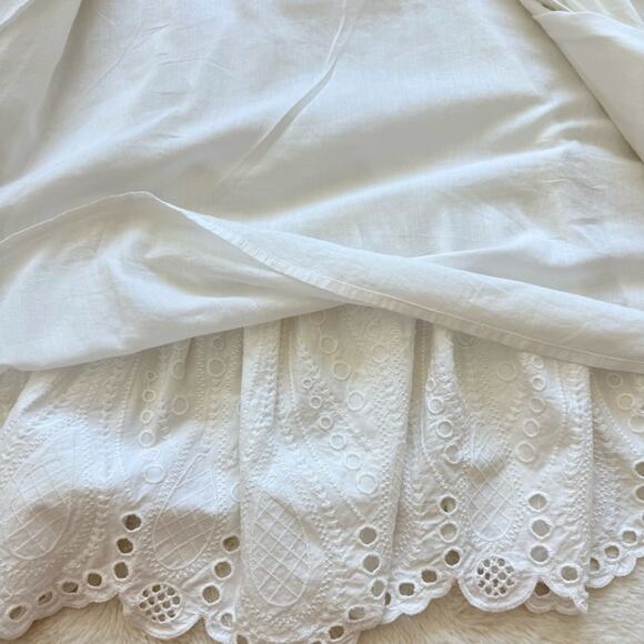 Veronica Beard women white cotton layette dress size 4US - Picture 9 of 12